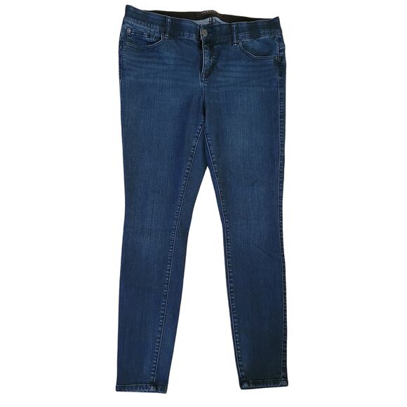 Torrid Womens High-Rise Bombshell Skinny Stretch Jeans Dark Wash Size 14T EUC - Picture 1 of 8